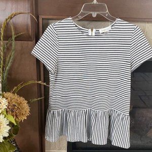 SUGAR & LIPS Striped Tunic